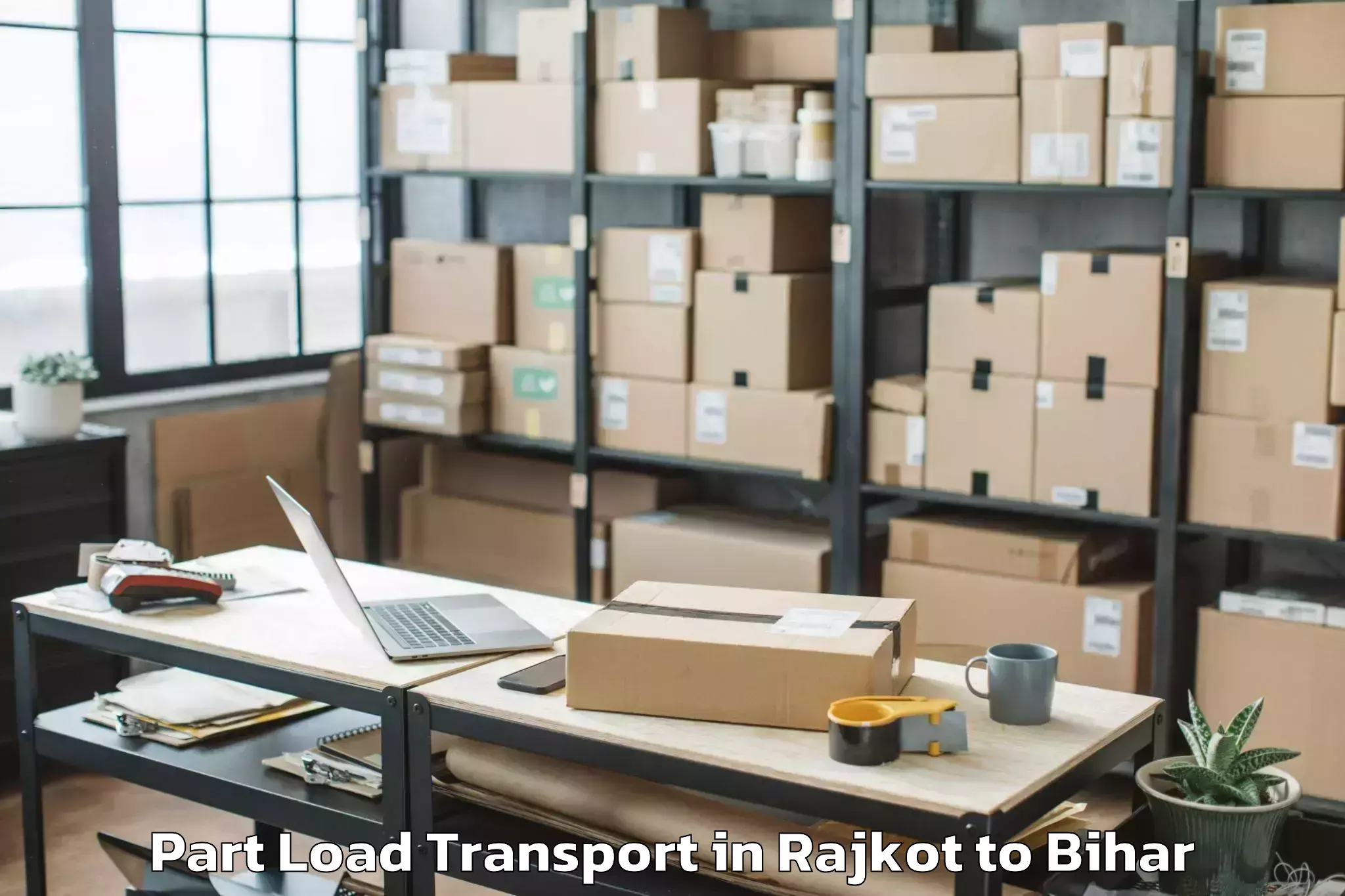 Book Rajkot to Dumra Part Load Transport